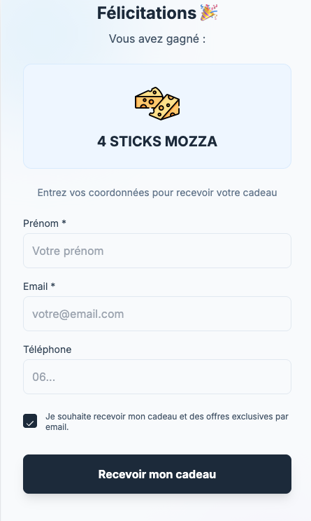 Laisser ses coordonnées