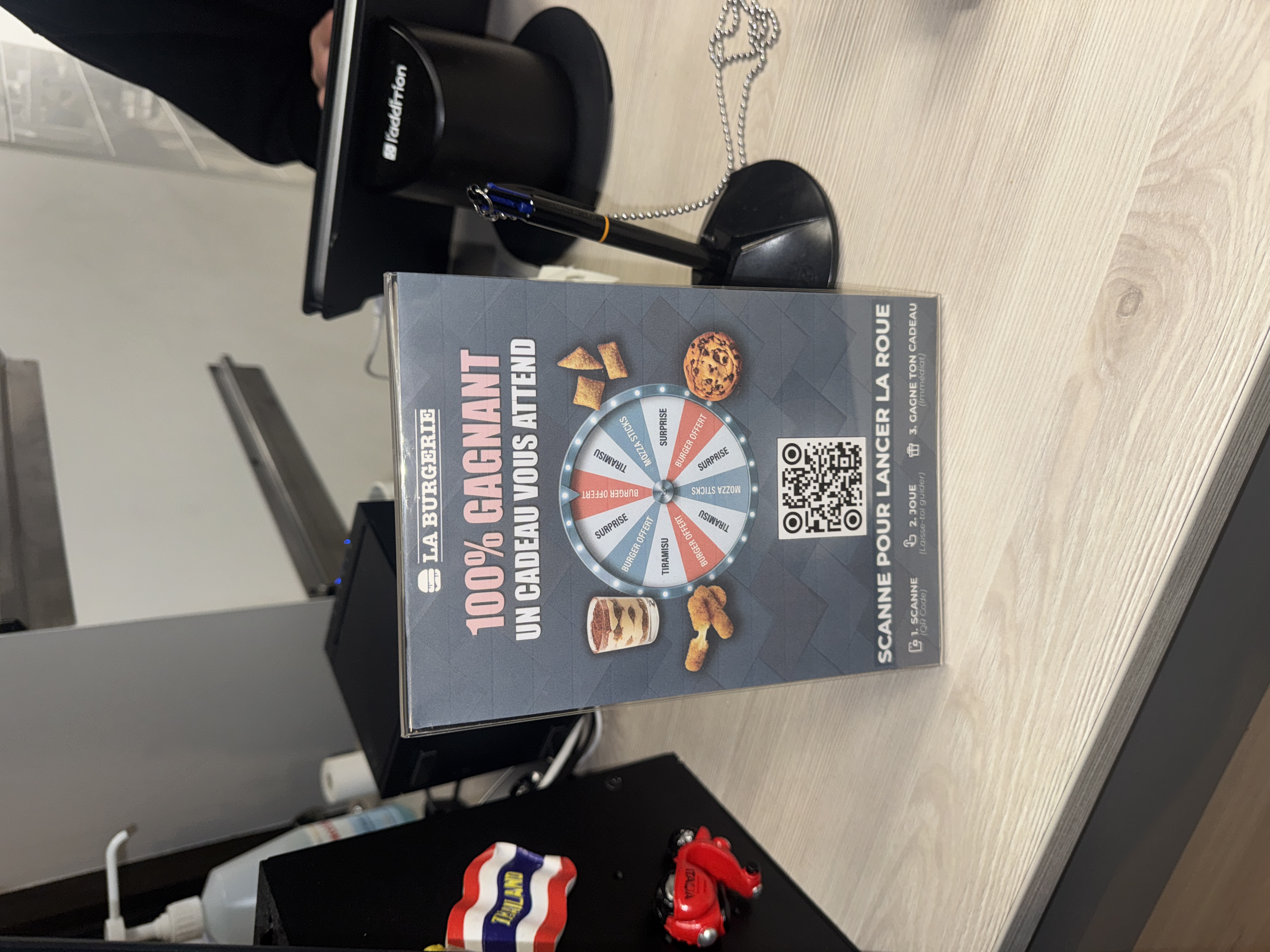 QR code La Burgerie en caisse